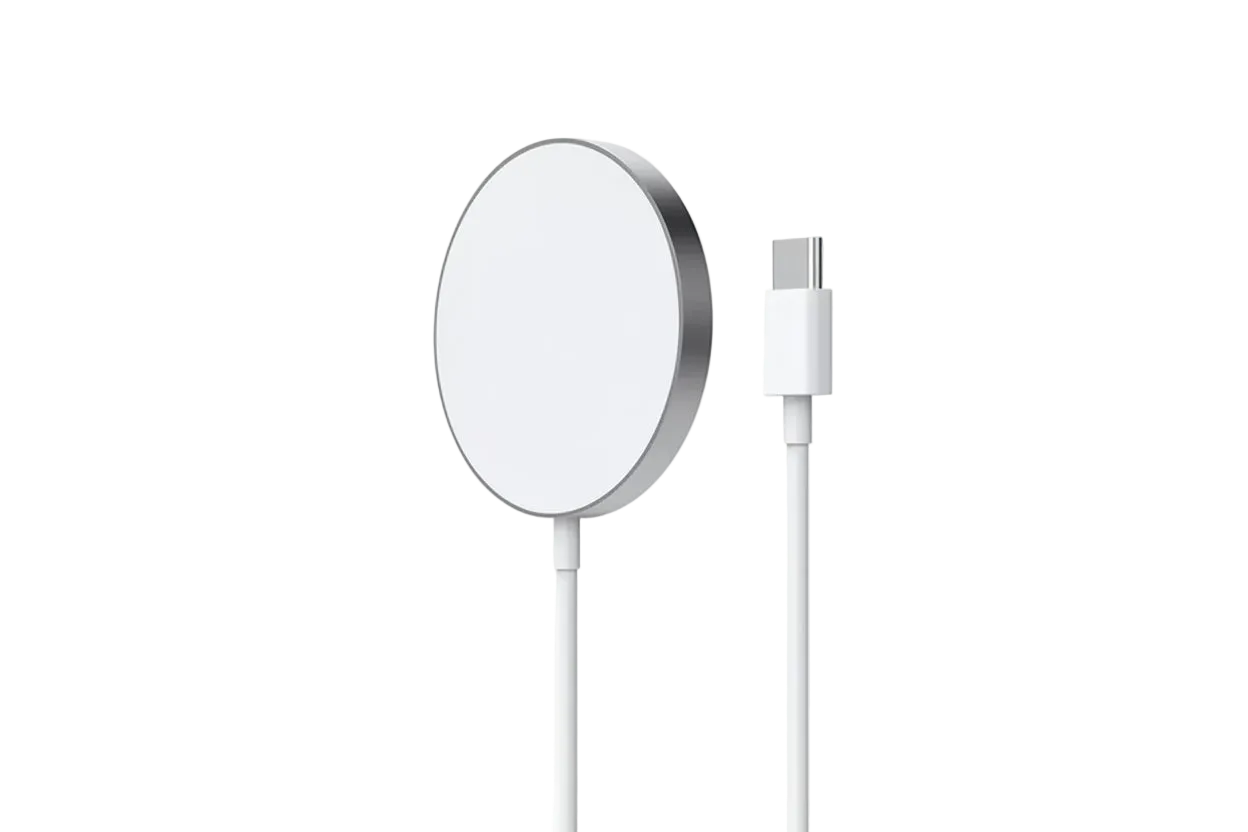 15w Qi2 USB-C Fast Charger, Magnetic Wireless Charging Cable for Apple iPhone X, XR, XS, 11, 12, 13, 14, 15, 16, 17 Air, Plus, Pro, Pro Max