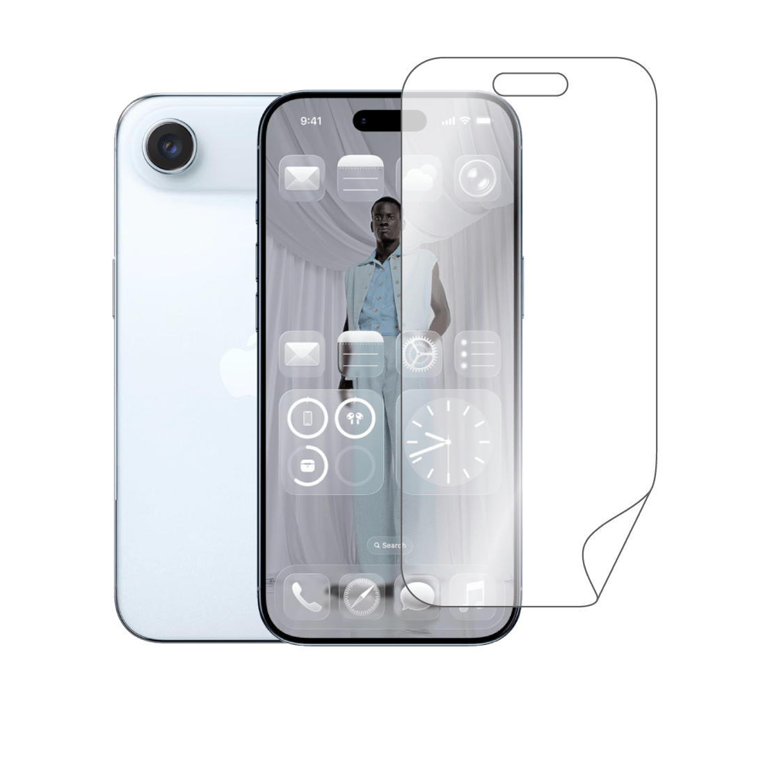 Lite TPU HD Hydrogel Film Protector & Screen Protector for Apple Iphone X, XS, XR, 11, 12, 13, 14, 15, 16 &; 17, E, Air, Plus, Pro, Pro Max