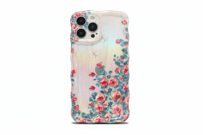 Luxury Retro Oil Painting Flower Case For Apple iPhone 11, 12, 13, 14, 15, 16, Plus, Pro, Pro Max.