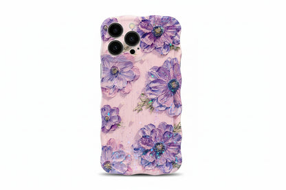 Luxury Retro Oil Painting Flower Case For Apple iPhone 11, 12, 13, 14, 15, 16, Plus, Pro, Pro Max.