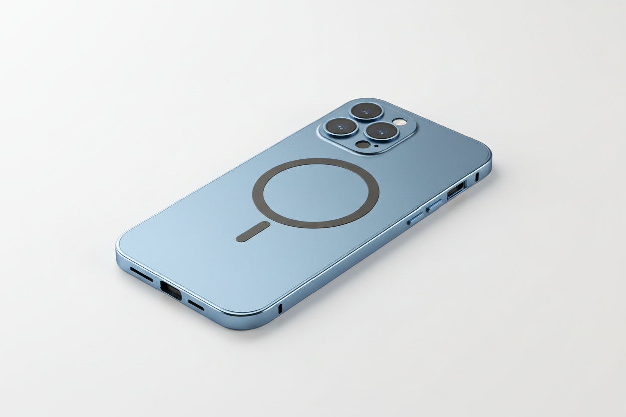 Edge Snap Aluminium Metal Frame Magnetic Magsafe Case For iPhone 12 13 14 15 16 17 Air, Pro, Pro Max