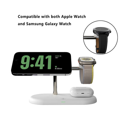 Ultra Wireless Fast Charging Dock/Stand, 3in1 For Samsung Galaxy & Watch, Apple Watch, Airpods & iPhone 12 13 14 15 16 17