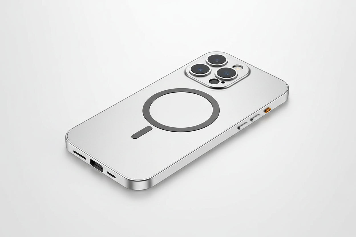 Edge Snap Aluminium Metal Frame Magnetic Magsafe Case For iPhone 12 13 14 15 16 17 Air, Pro, Pro Max